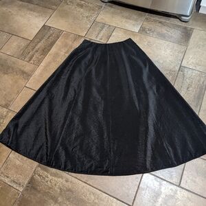 Ralph Ralph Lauren Formal Flowy Maxi Skirt Beaded Waistline Dressy Black Size 10